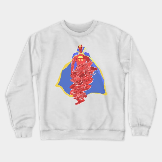 Red Tornado Crewneck Sweatshirt by Newtegan